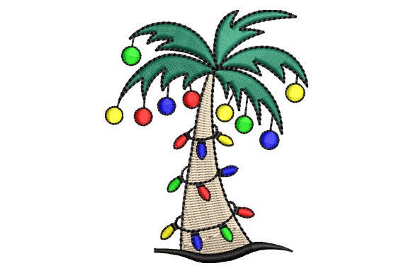 Review: Christmas Palm Tree Embroidery Design