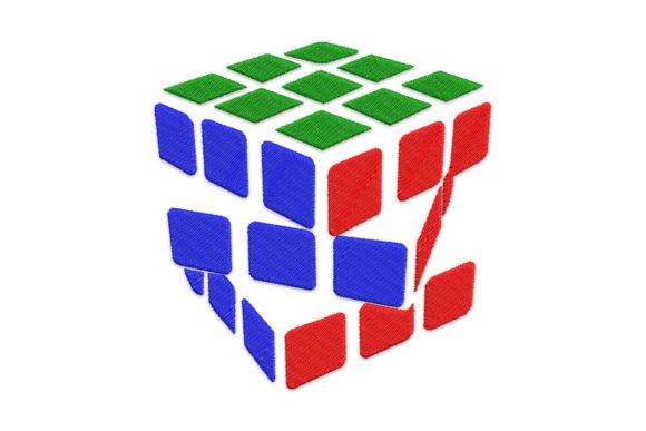 Reviewing the Rubik's Cube Embroidery Design for Etsy Shops